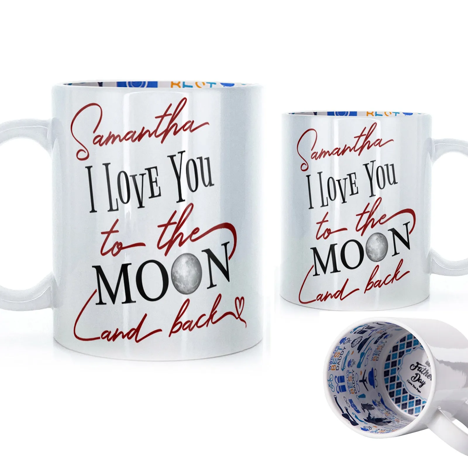 Personalised Mug with Love Message and Stylish Text