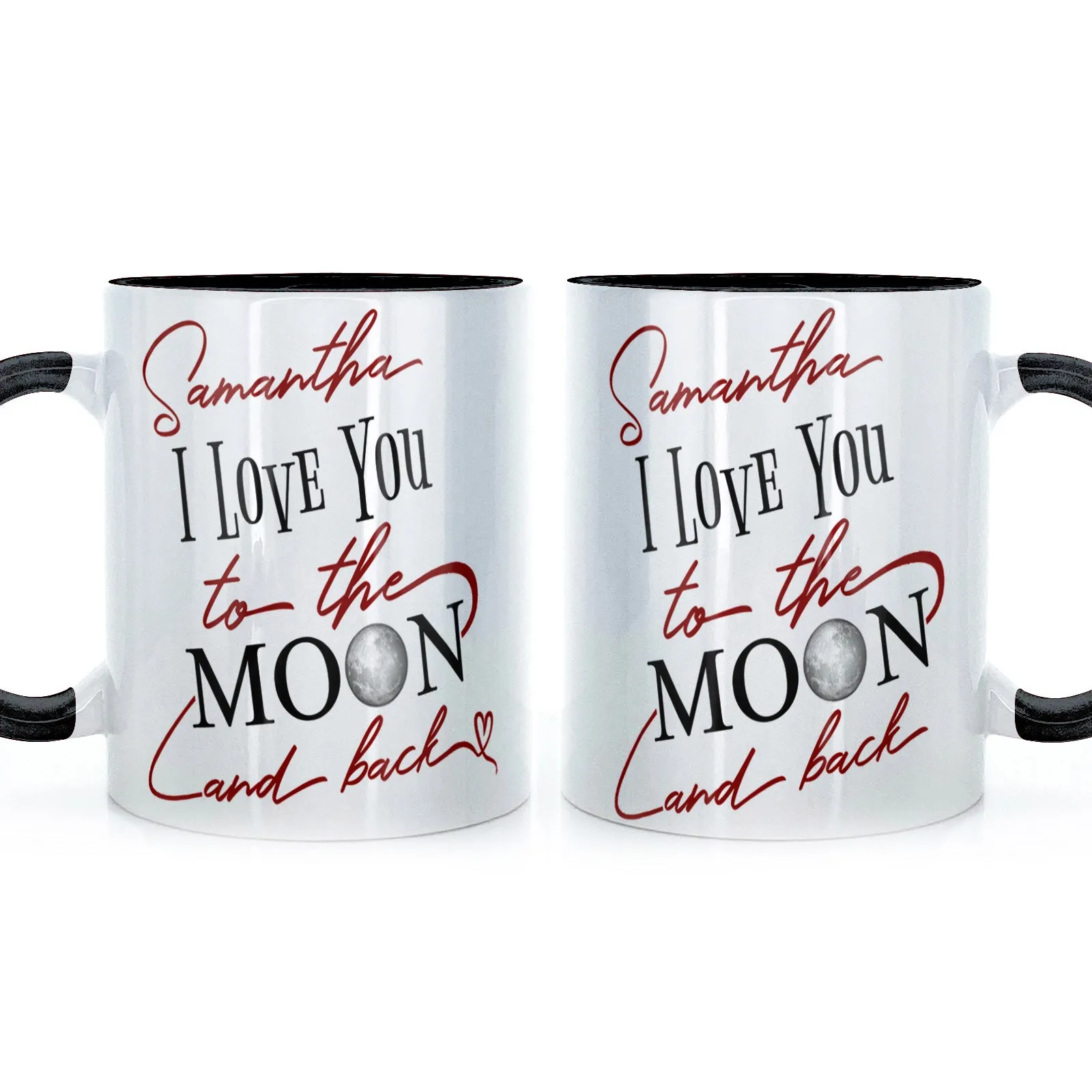 Personalised Mug with Love Message and Stylish Text