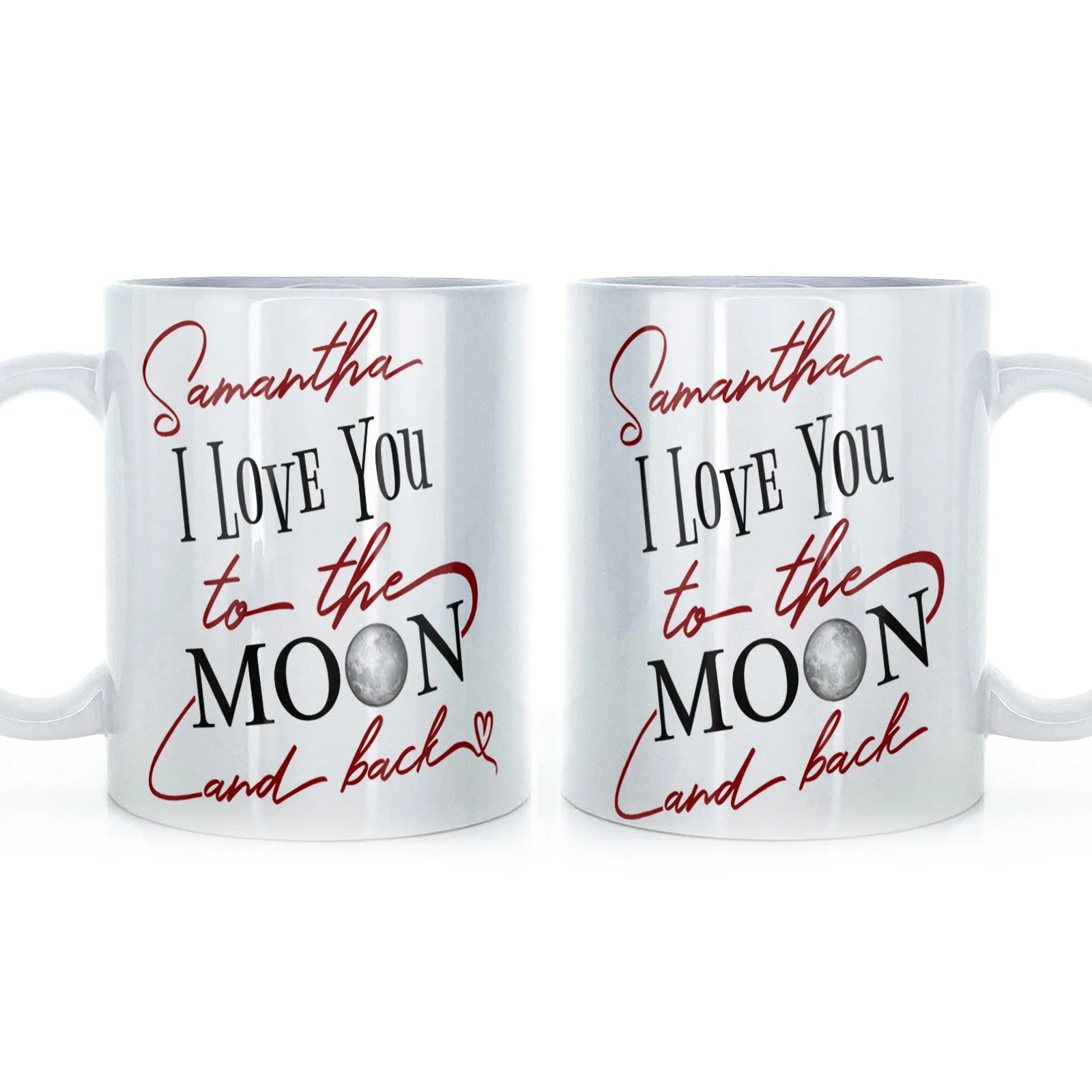 Personalised Mug with Love Message and Stylish Text