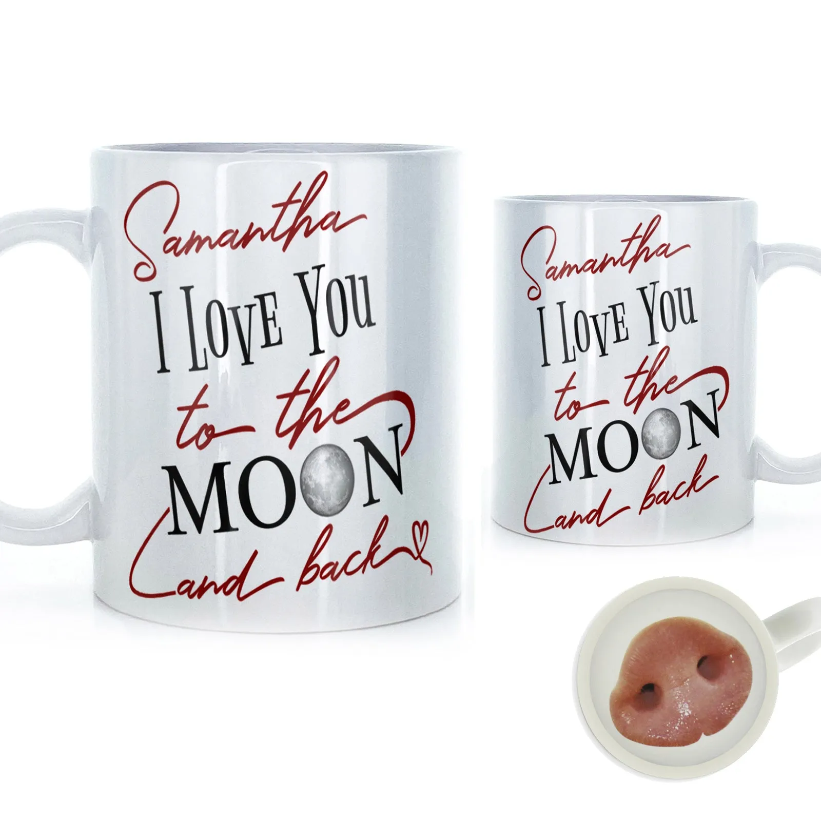 Personalised Mug with Love Message and Stylish Text