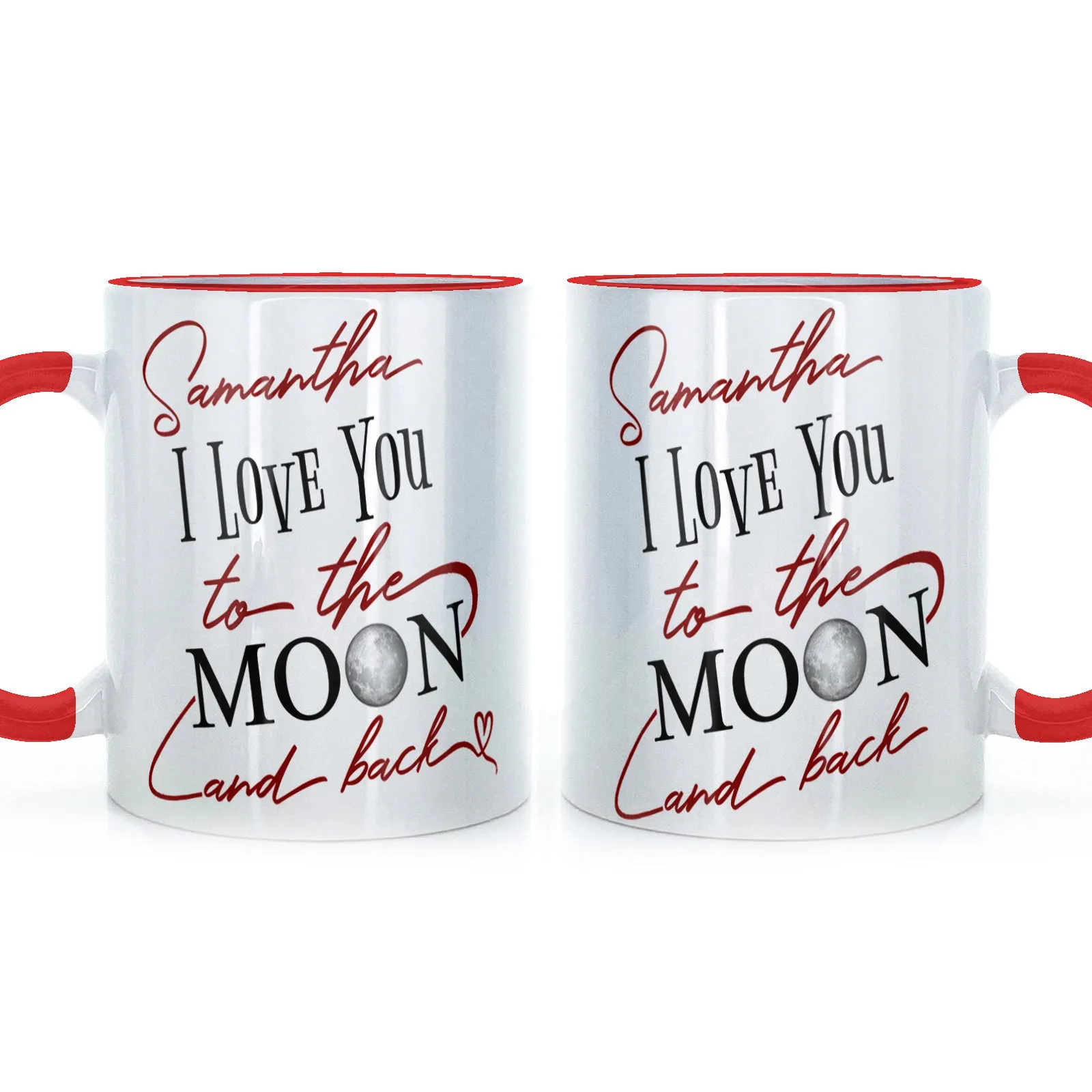 Personalised Mug with Love Message and Stylish Text