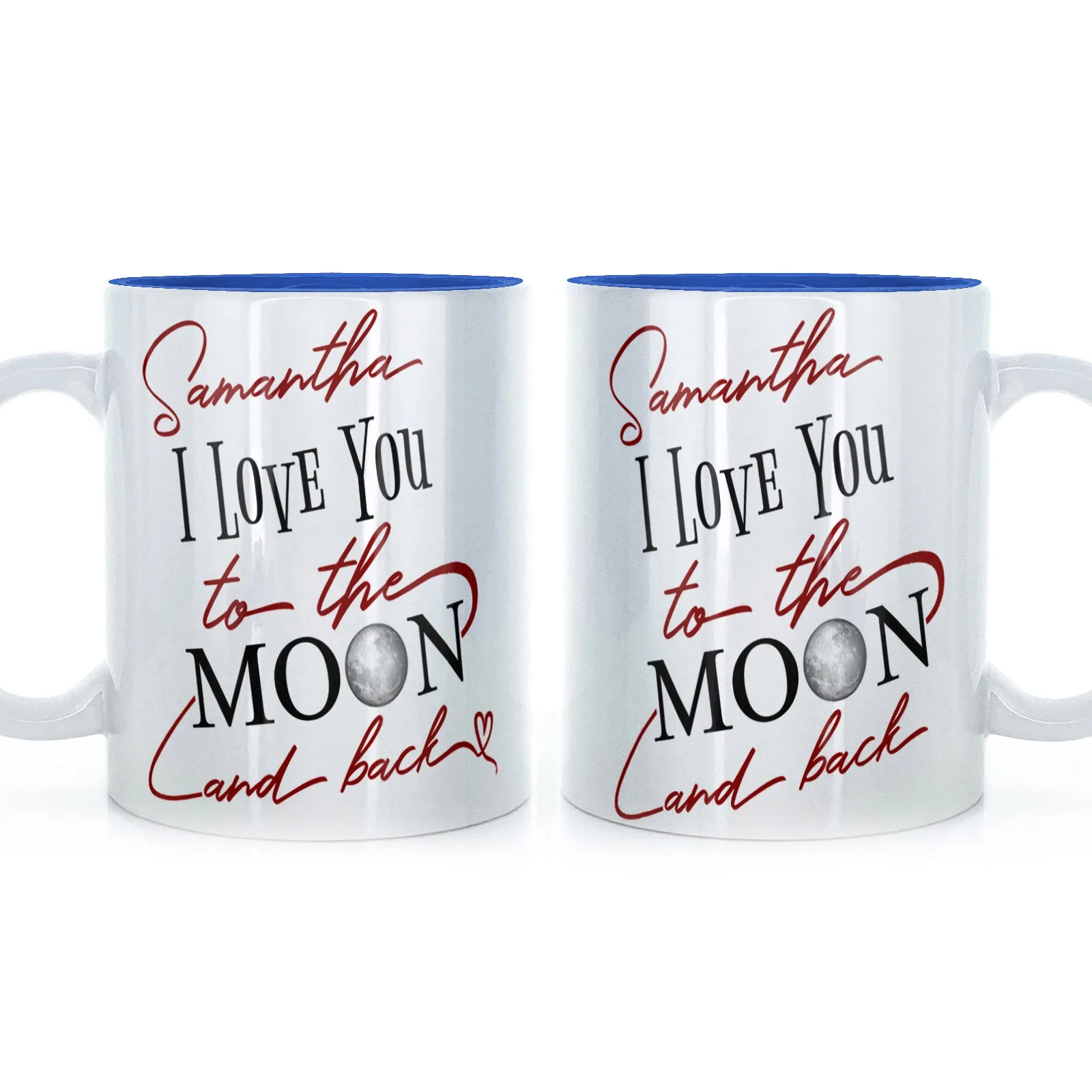 Personalised Mug with Love Message and Stylish Text