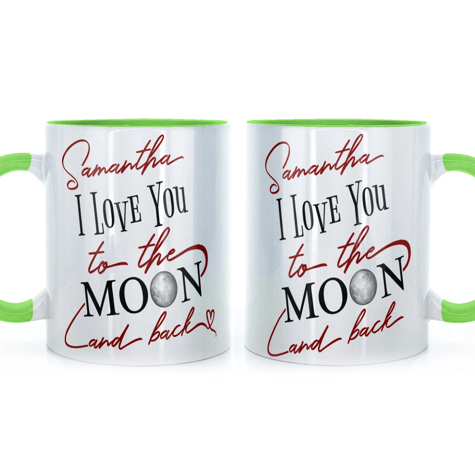Personalised Mug with Love Message and Stylish Text