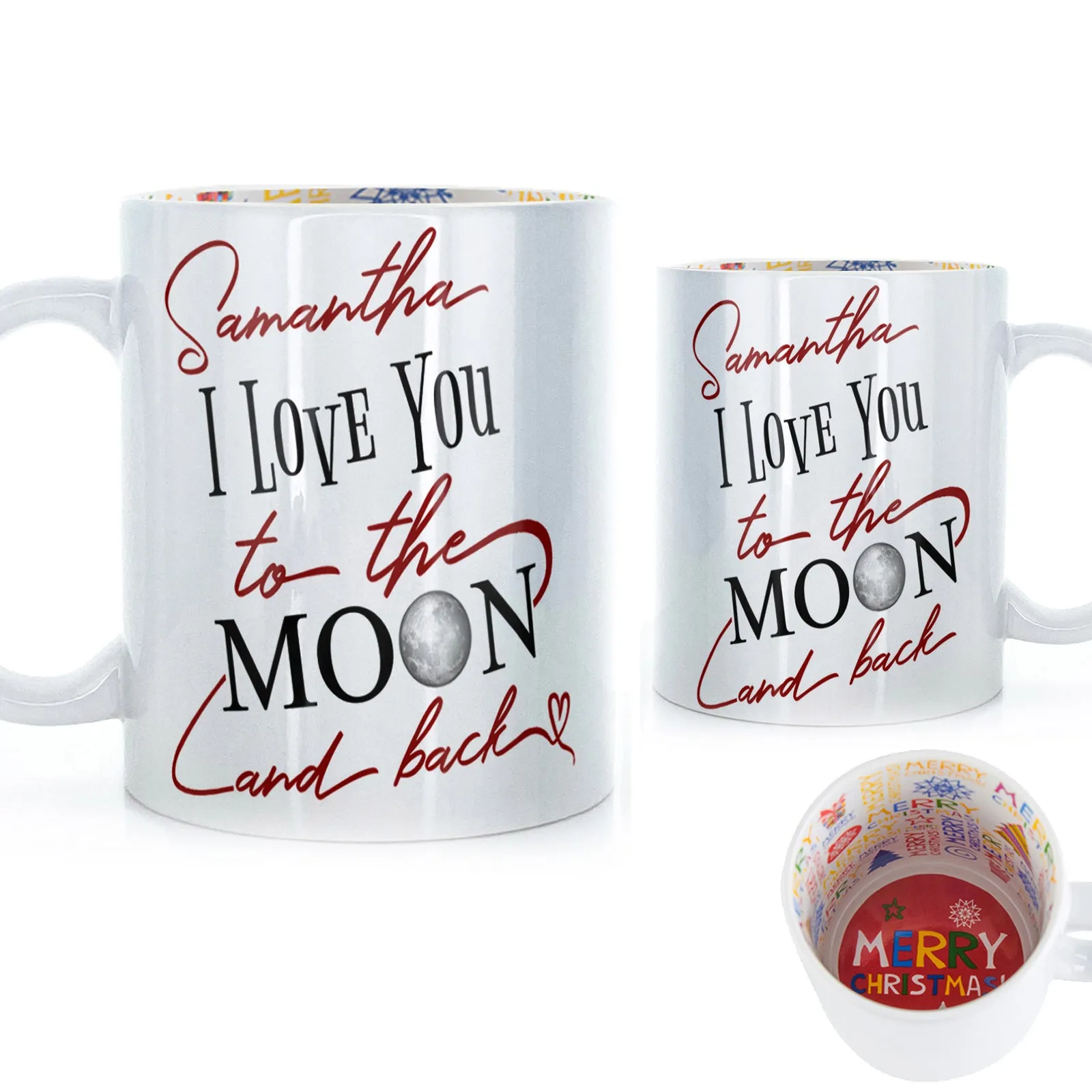 Personalised Mug with Love Message and Stylish Text