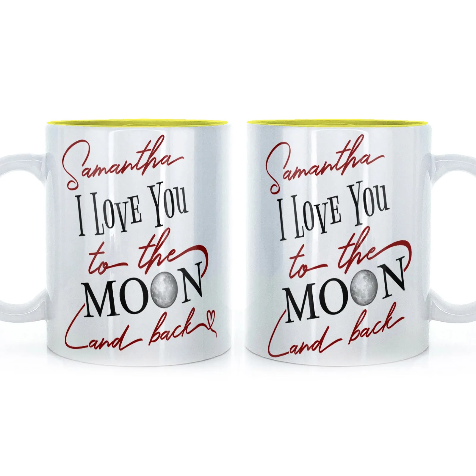 Personalised Mug with Love Message and Stylish Text