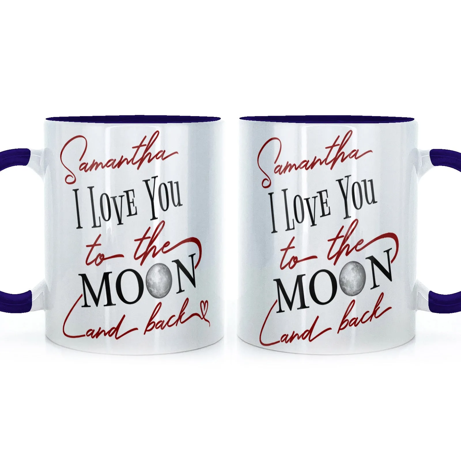 Personalised Mug with Love Message and Stylish Text