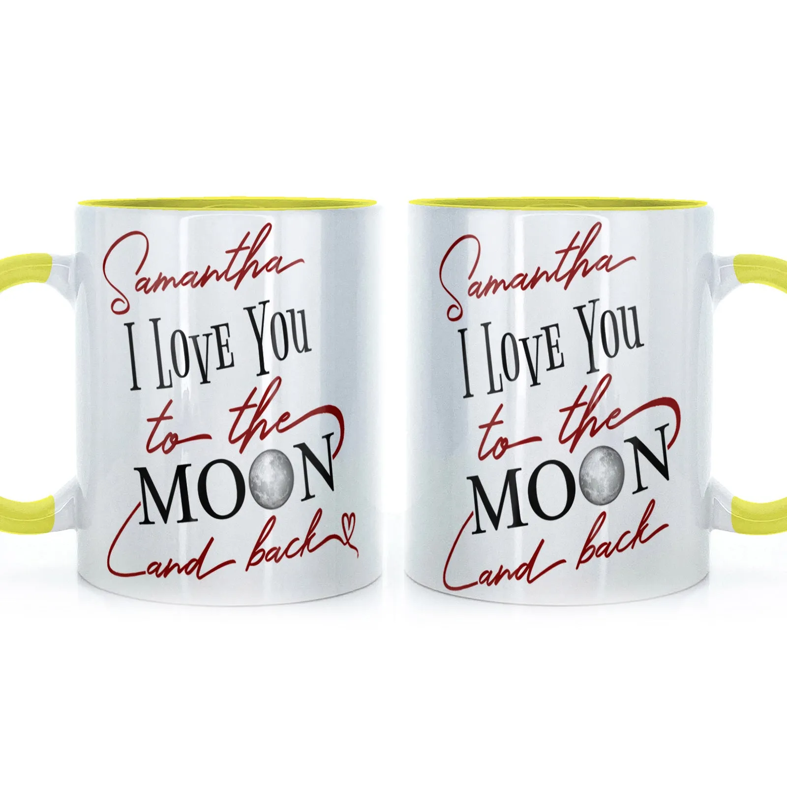 Personalised Mug with Love Message and Stylish Text