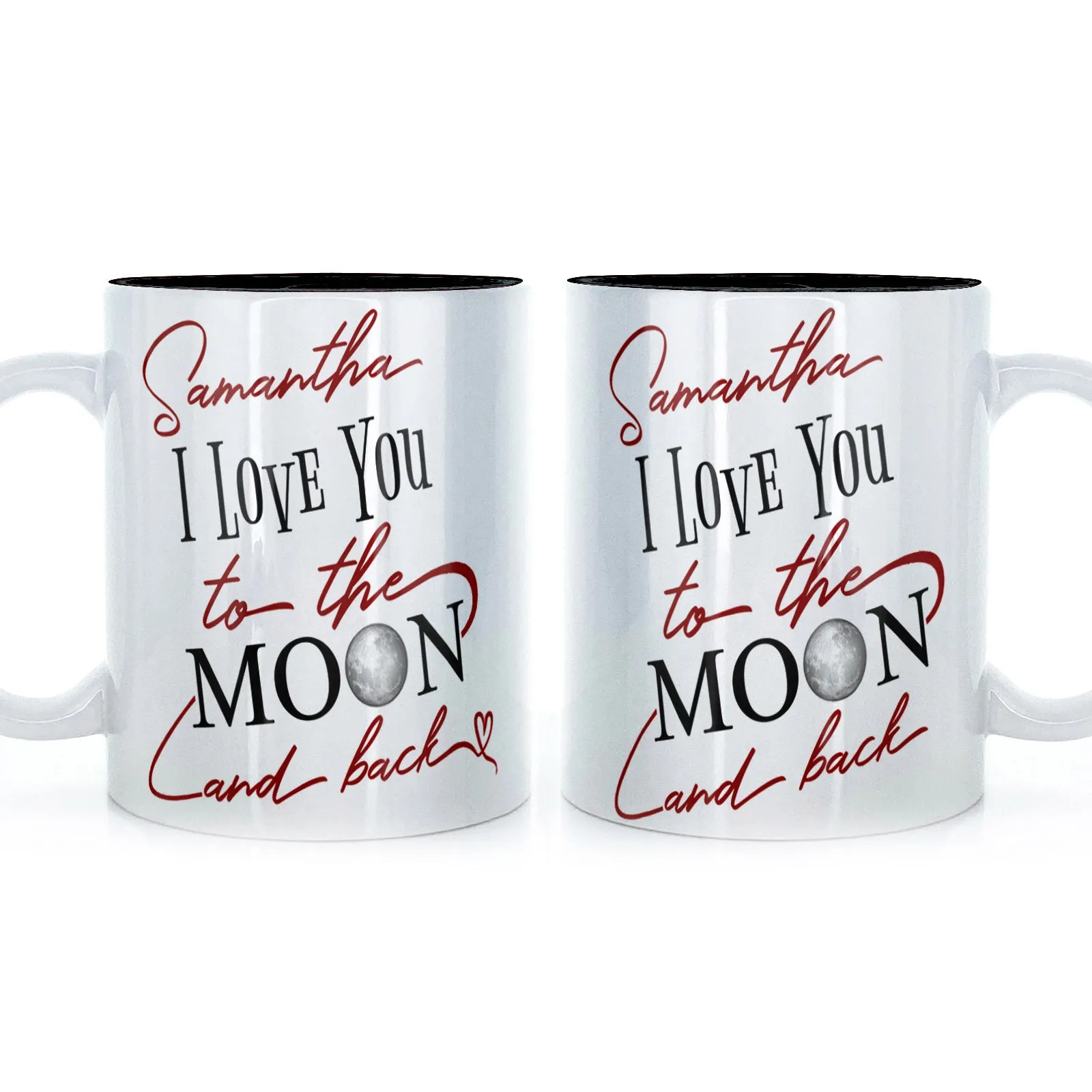 Personalised Mug with Love Message and Stylish Text
