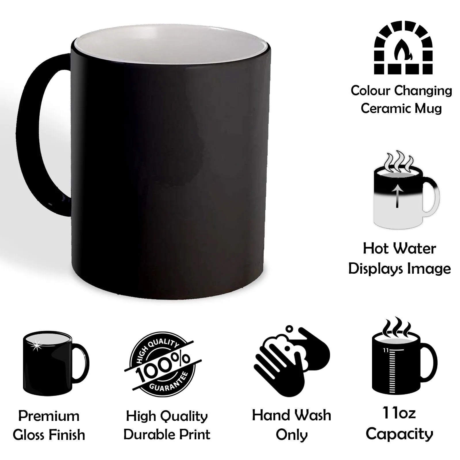 Personalised Mug with Stylish Text and Colourful Owl