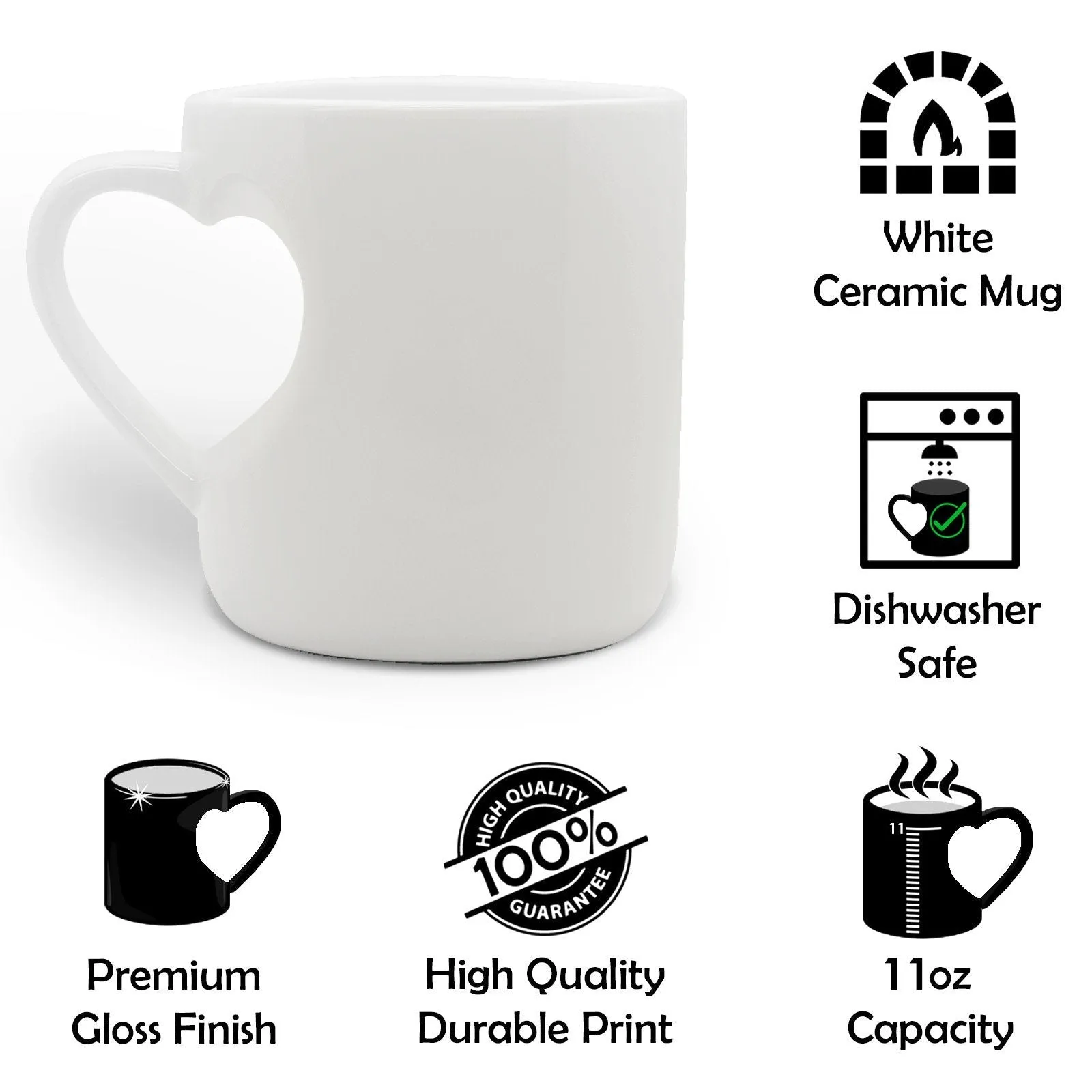 Personalised Mug with Stylish Text and Cute Lamb