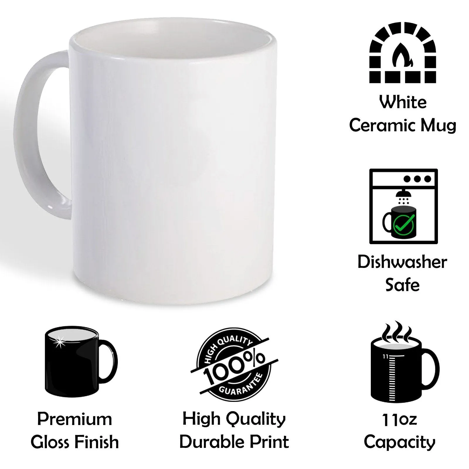 Personalised Mug with Stylish Text and Cute Lamb