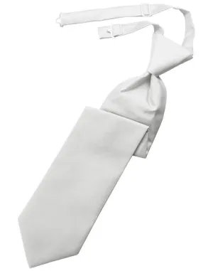 Platinum Solid Twill Kids Necktie