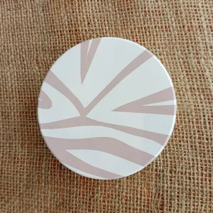 Porcelain Coasters with Soft Print Patterns