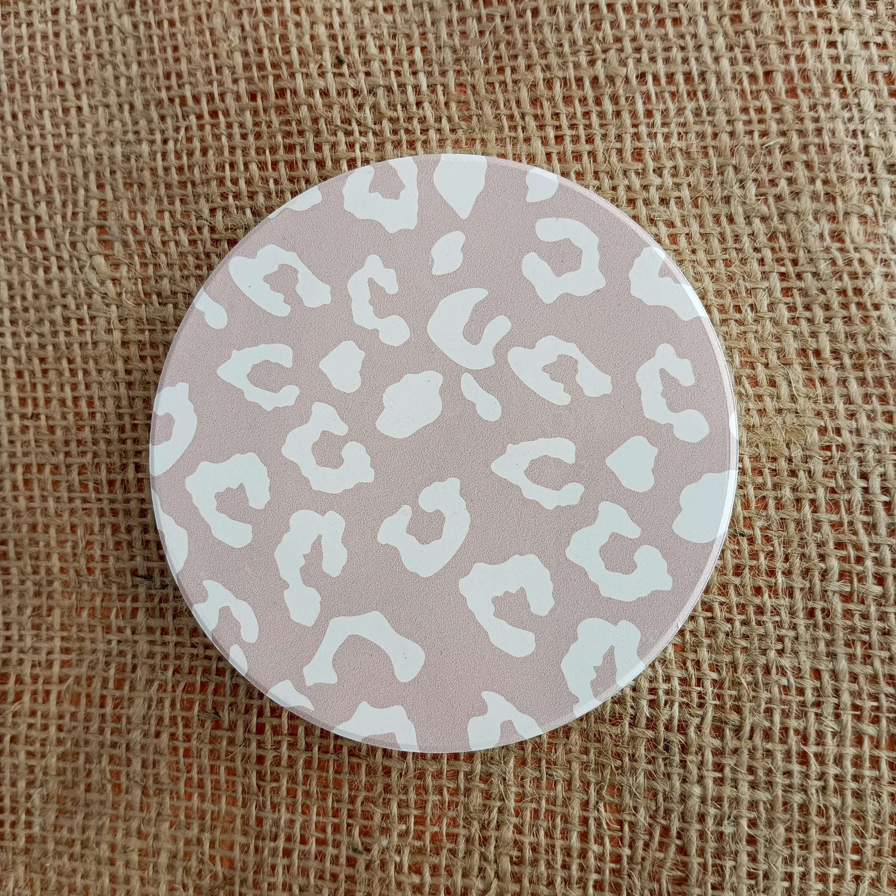 Porcelain Coasters with Soft Print Patterns