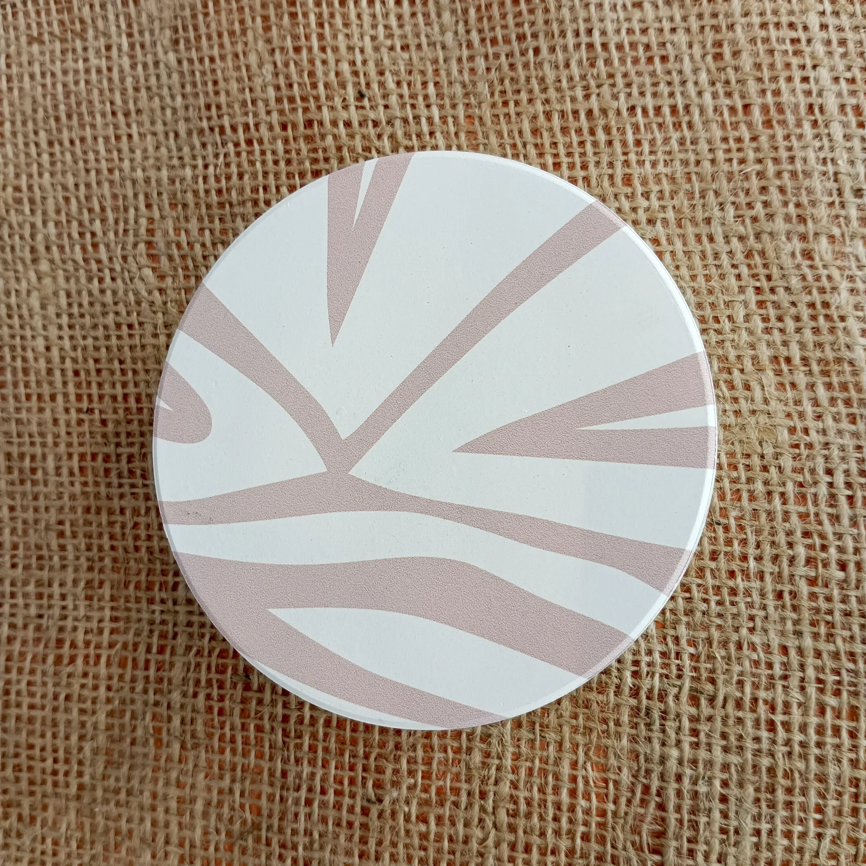 Porcelain Coasters with Soft Print Patterns