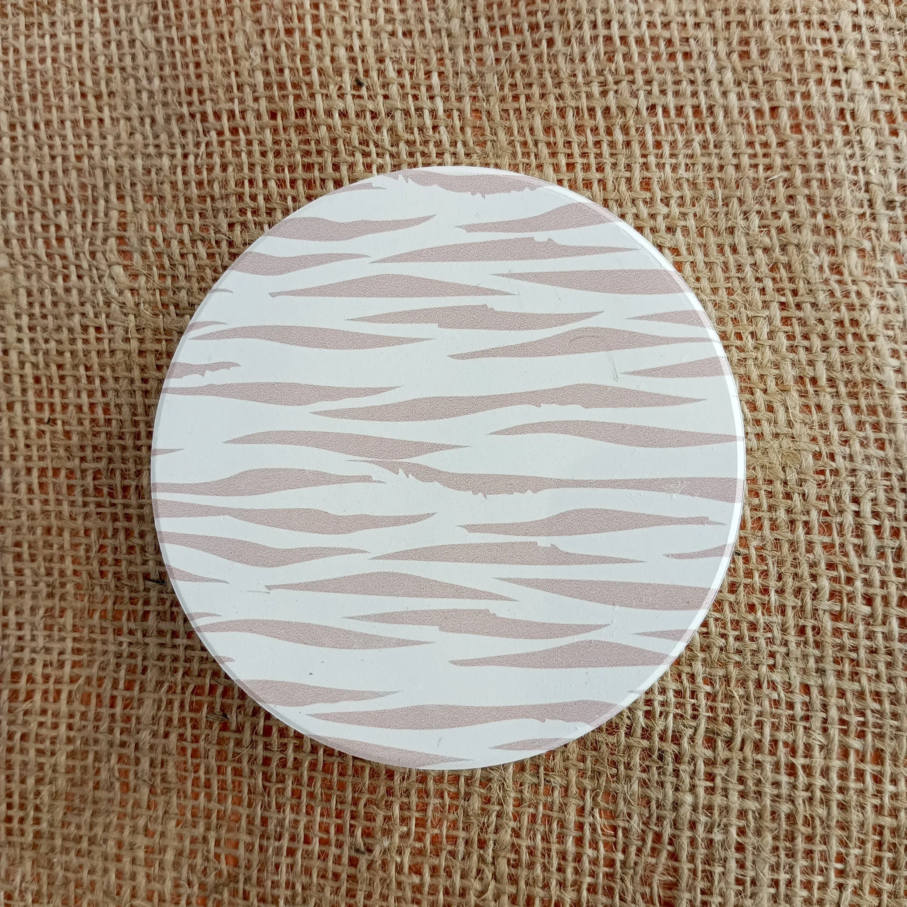 Porcelain Coasters with Soft Print Patterns