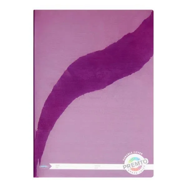 Premto A4 Durable Cover 120 page Manuscript Book - Grape Juice