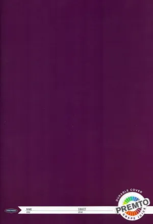 Premto A4 Durable Cover 120 page Manuscript Book - Grape Juice