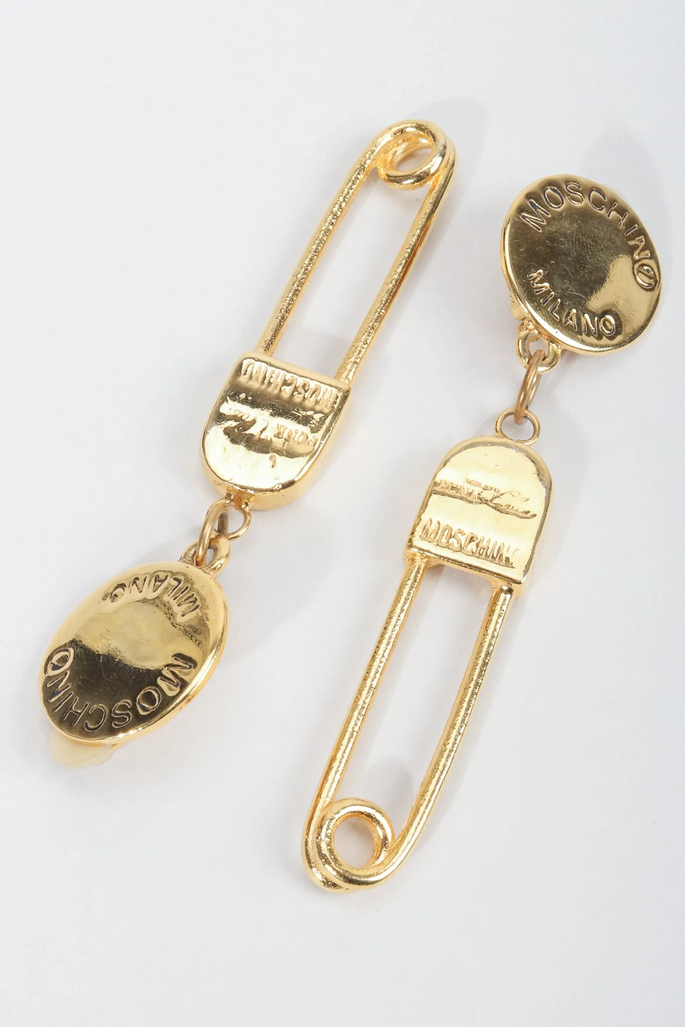 Punk Chic Safety Pin Earrings