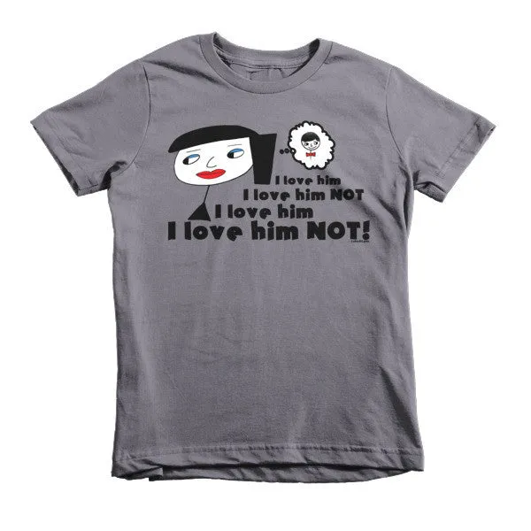 "I Love Him Not" Kids T-Shirt