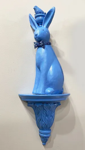 "Stylish Bunny Blue" Shelfie by Ann Baer