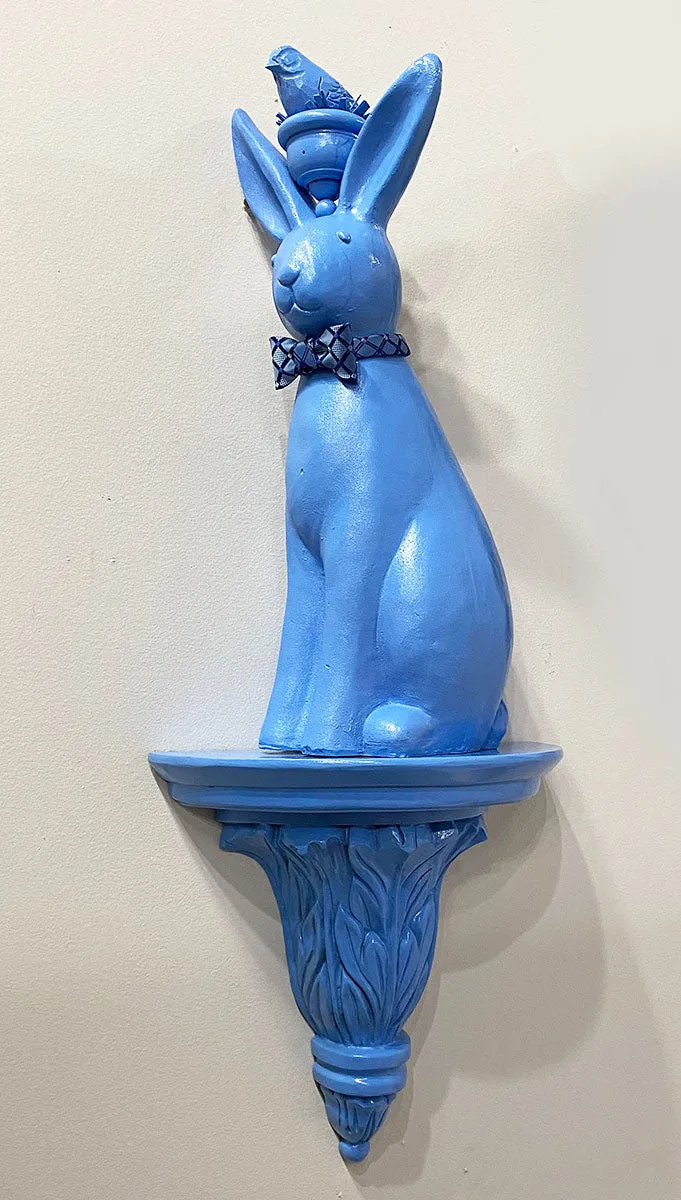 "Stylish Bunny Blue" Shelfie by Ann Baer