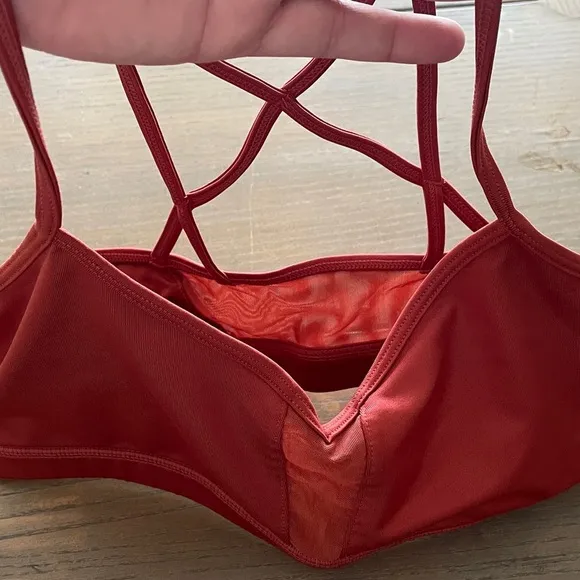 Red Strappy Bralette