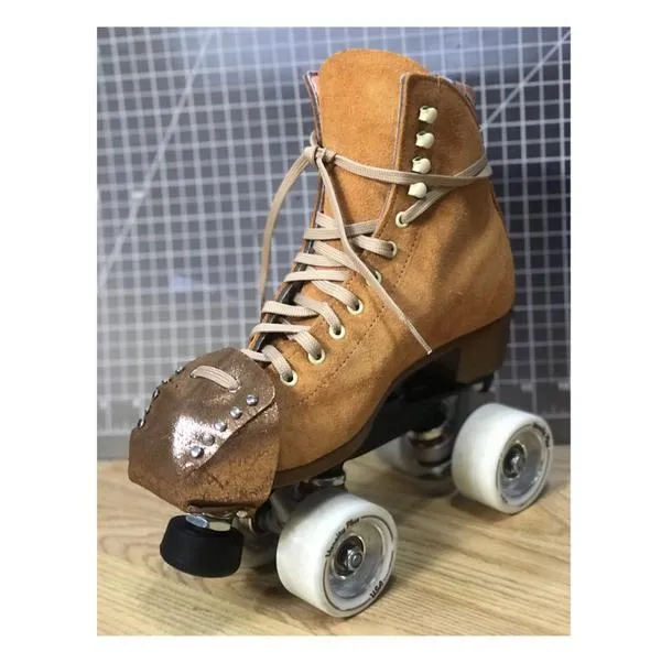 RollerStuff Toe Caps Glitter Copper Orange
