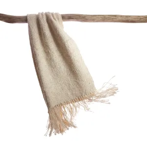 Rustic Cotton Textured Throw Blanket
