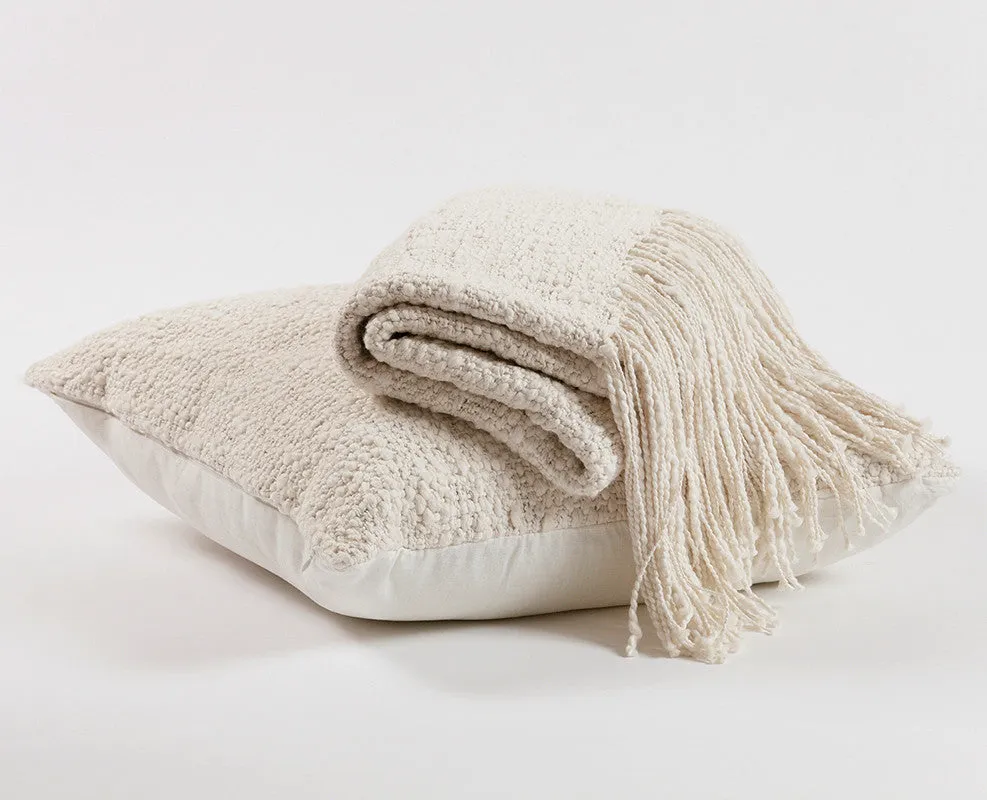 Rustic Cotton Textured Throw Blanket