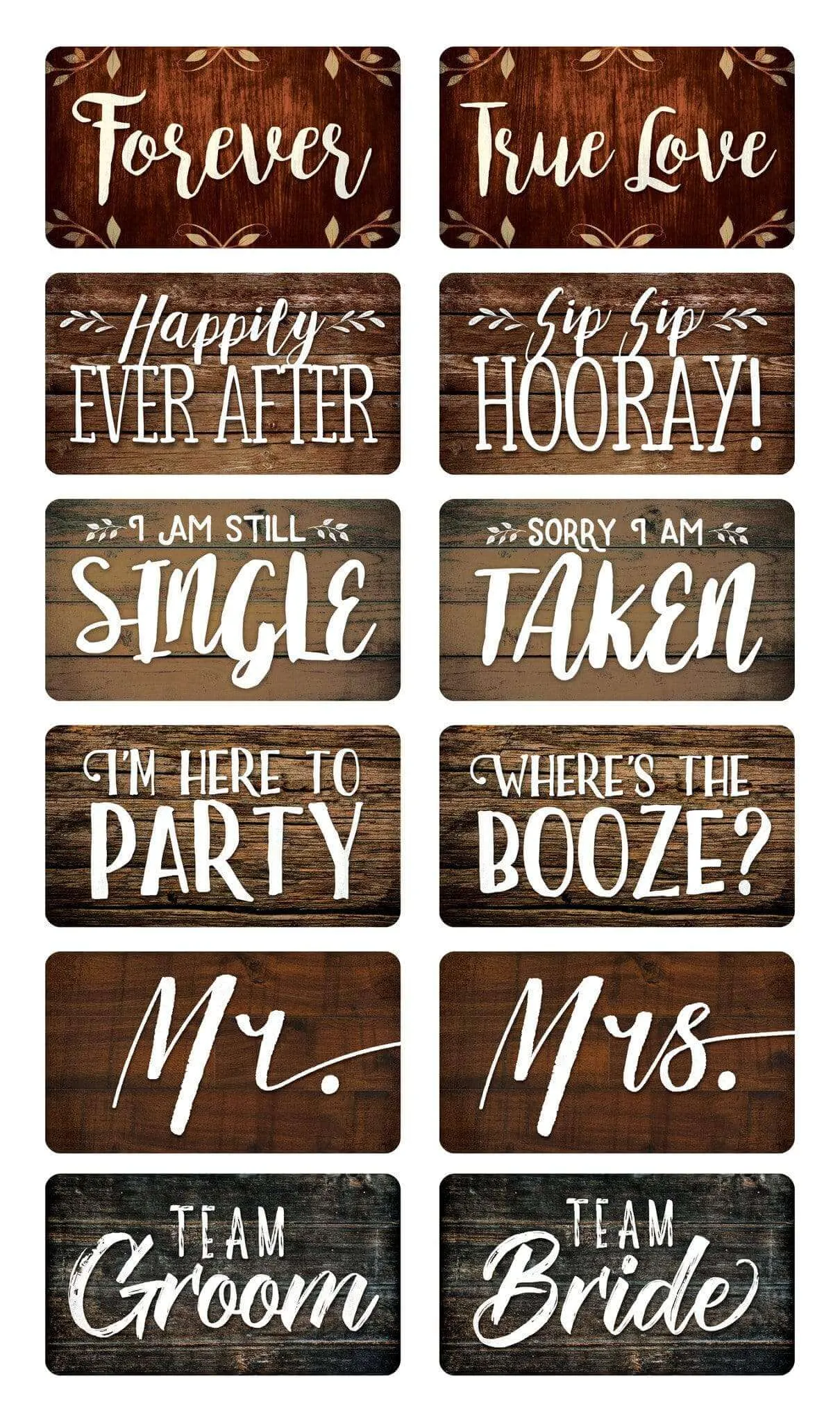 Rustic Wedding Props