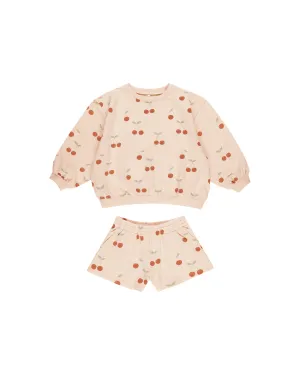 RYLEE   CRU- Cherries Summer Terry Set