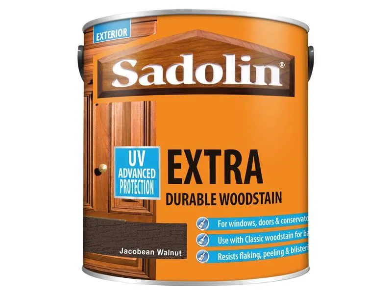 Sadolin Extra Durable Woodstain Jacobean Walnut 2.5 Litre