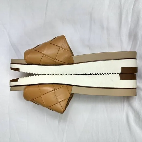 Sam Edelman Adaley Woven Slide Sandal Natural Sz 9.5