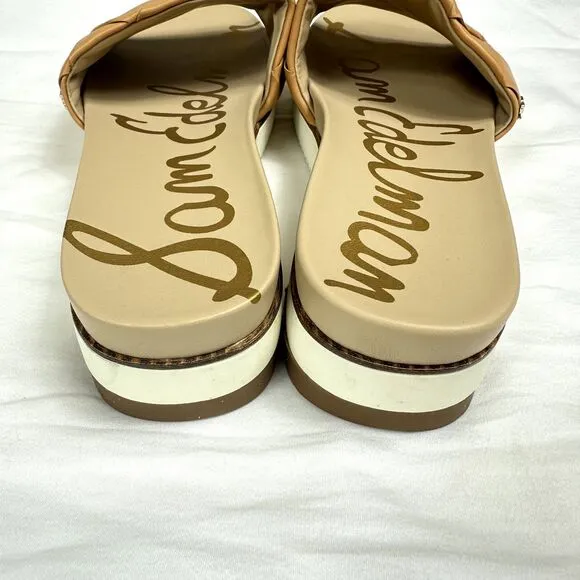 Sam Edelman Adaley Woven Slide Sandal Natural Sz 9.5