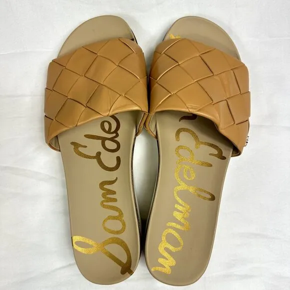 Sam Edelman Adaley Woven Slide Sandal Natural Sz 9.5