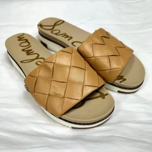 Sam Edelman Adaley Woven Slide Sandal Natural Sz 9.5