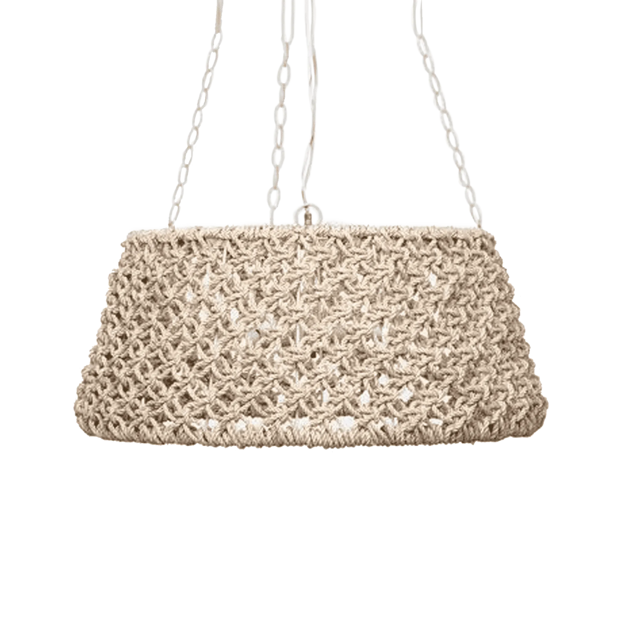 Sea Folly Woven Abaca Chandelier