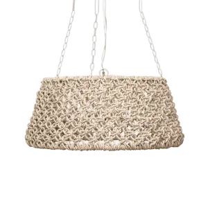 Sea Folly Woven Abaca Chandelier