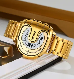 SKMEI Stylish Digital Watch | 100% Authentic | SKMEI 2298 Golden