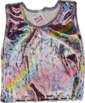 Social Butterfly- Velvet Rainbow Hearts Tank Top