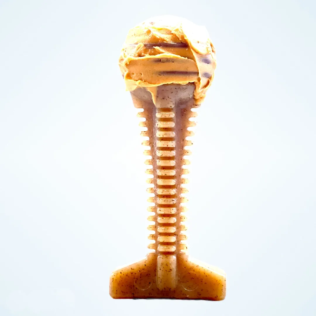 SodaPup Honey Bone Dental Tower Ultra Durable Nylon Dog Chew Toy