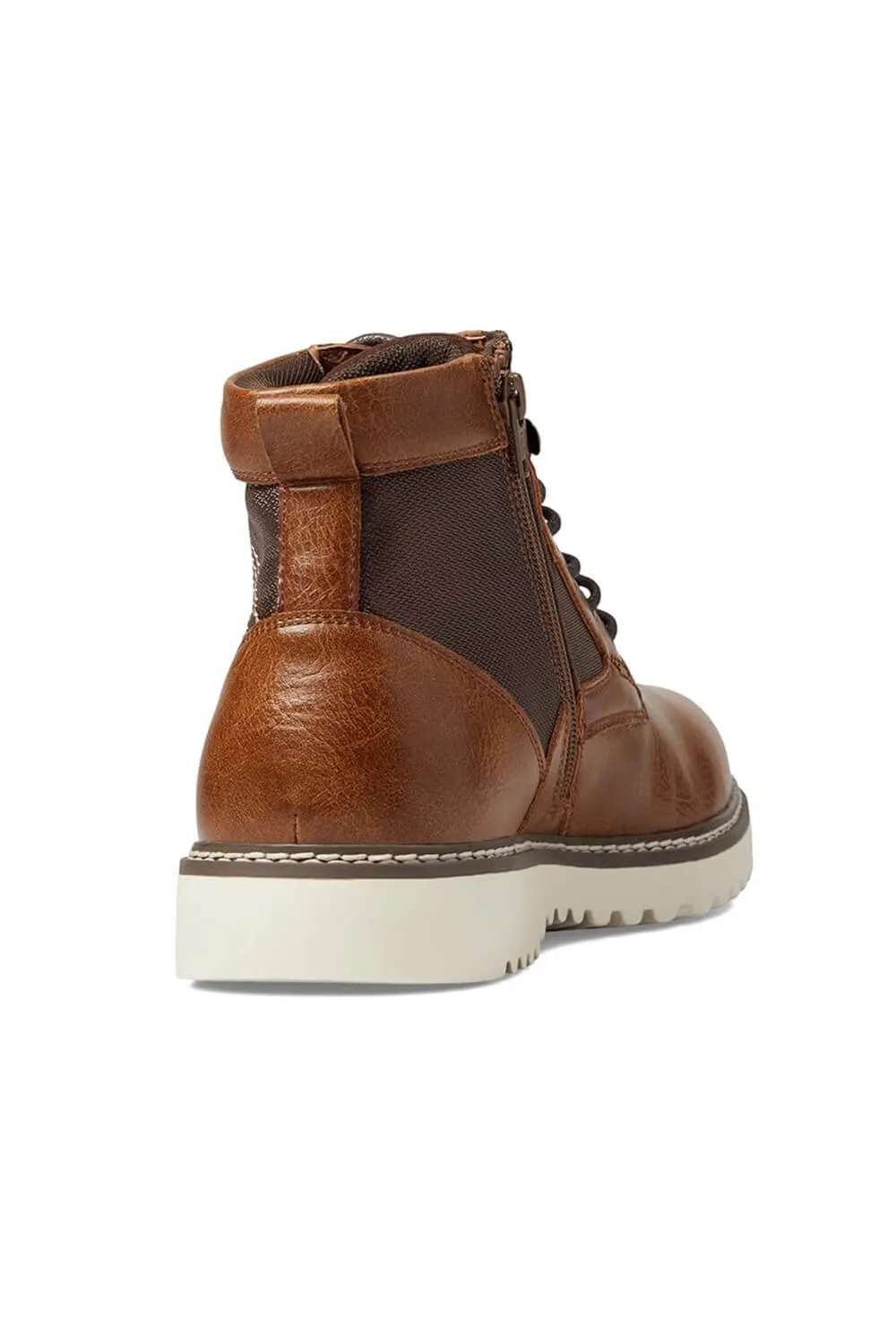 Steve Madden Drommy Lug Lace Boots for Men in Tan | DROMMY-TAN