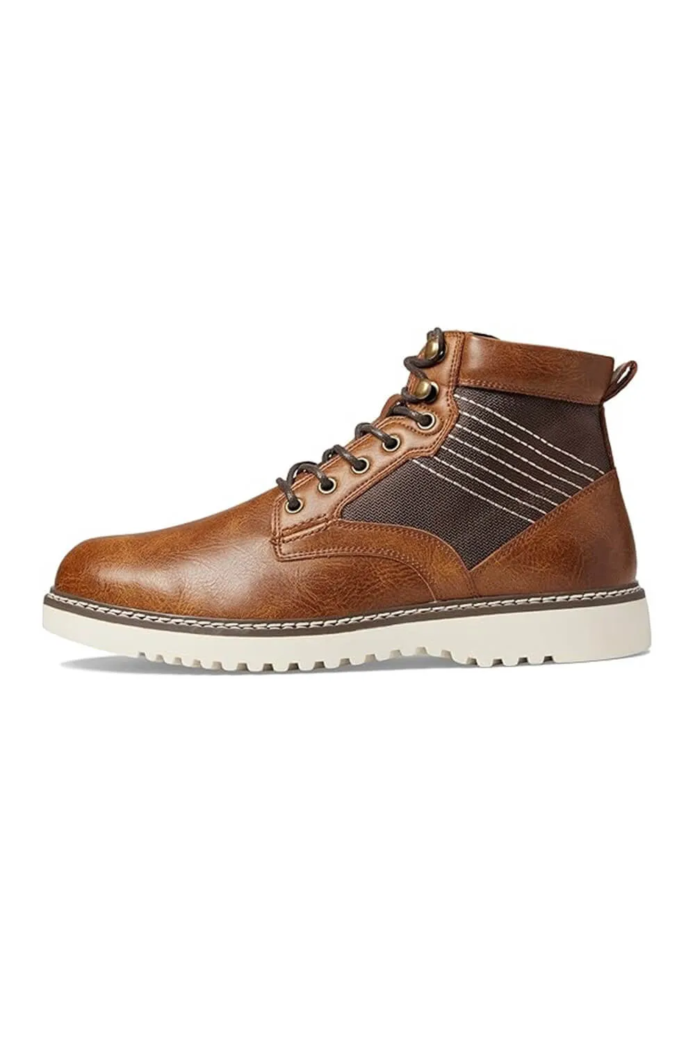 Steve Madden Drommy Lug Lace Boots for Men in Tan | DROMMY-TAN