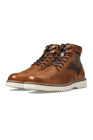 Steve Madden Drommy Lug Lace Boots for Men in Tan | DROMMY-TAN