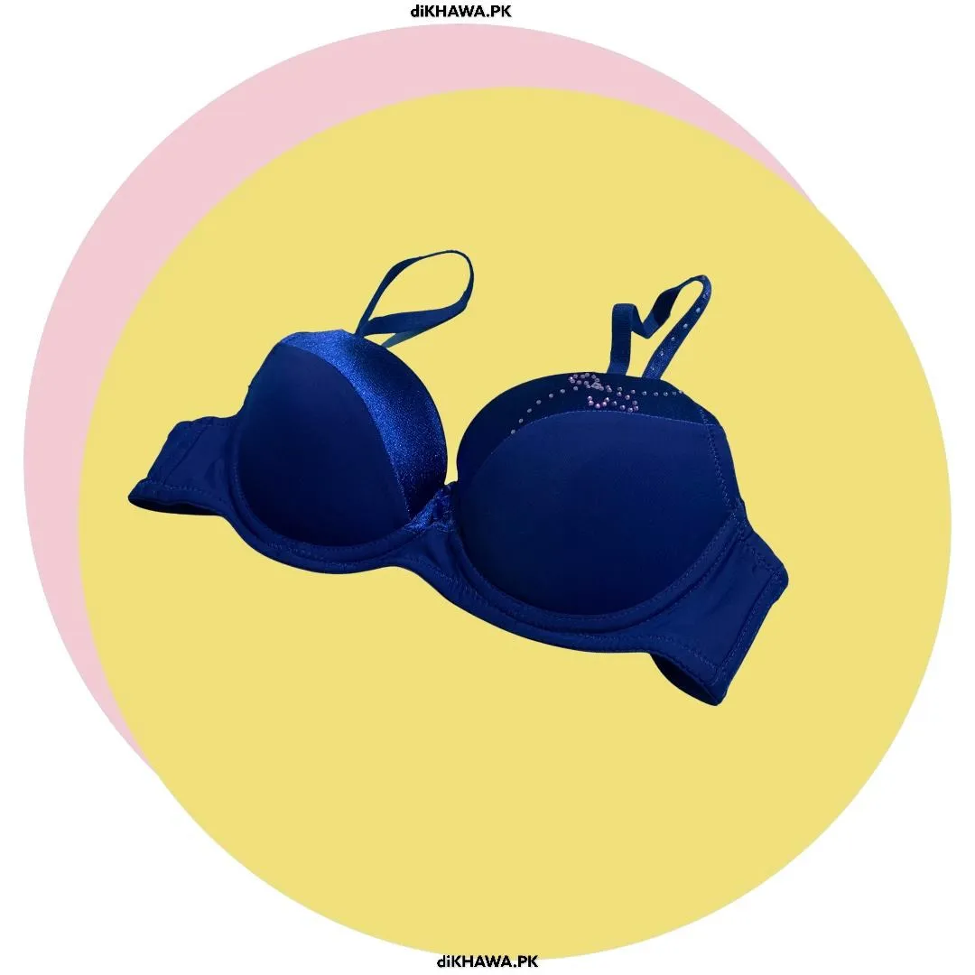 Stylish Blue SH631 Diamond Bra- Single Padded,Under Wired Bra - By Sister Hood-2021