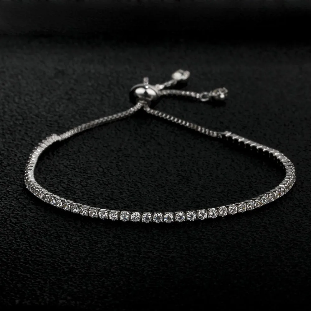 Stylish Cubic Zirconia Adjustable Bracelet for Women