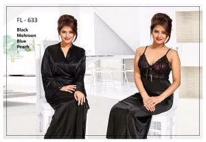 Stylish FL-633 - Flourish Exclusive Bridal Nighty Set Collection