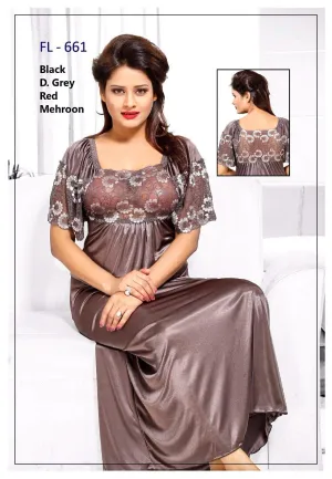 Stylish FL-661 - Flourish Exclusive Bridal Nighty Set Collection