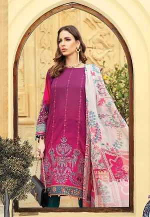 Stylish Kurta Shirt Cigrate Pants By Maria B In Beutifull Shoking Pink Color Model# L 1765
